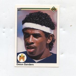 1990 UPPERDECK BASEBALL DEION SANDERS RC YANKEES
